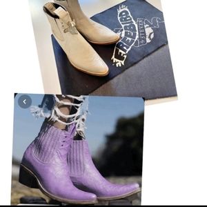 NEW RARE FREEBIRD FAITH MOOD RING ANKLE BOOTIES size 6